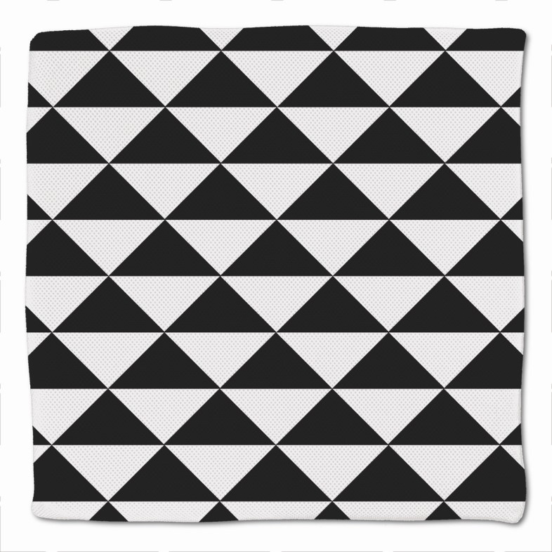 Sitzkissen schwarz weiss Dreiecke 40 x 40 x 3 cm